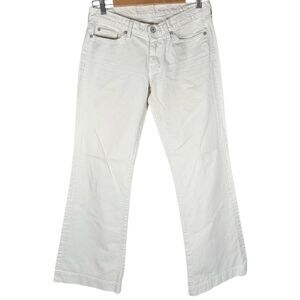 7 For All Mankind Y2K White Dojo flare Denim Jeans Women’s Size 29